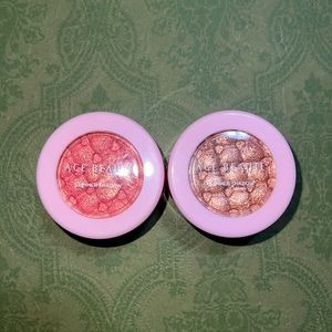 ACE Beaute glimmer shadow in cotton candy & iced latte